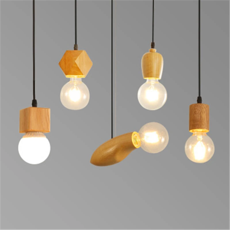 Северная Европа простой маленький светсветильник ресторан из твердой древесины