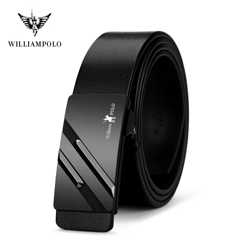 Ремень WILLIAMPOLO из натуральной кожи с автоматической пряжкой шикарный брендовый