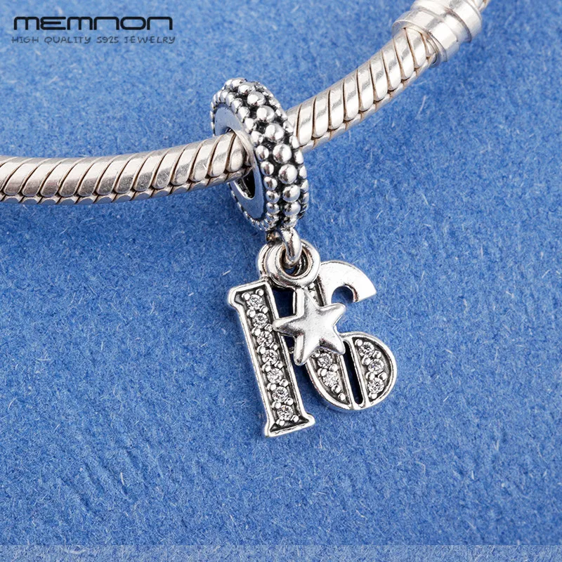 Mother's day 925 sterling silver Graduation Scroll Achievement Trophy Hanging 16 18 50 60 Years of Love charms fit bracelet DIY |
