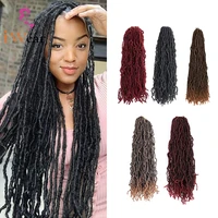 hair nu locs soft crochet wigs natural curly dreadlocks 21 strands extensions faux locs crochet pre loop crochet braiding