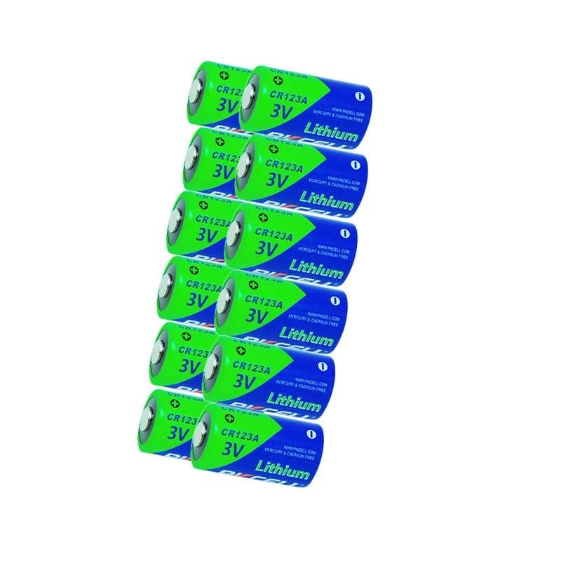 12 шт. PKCELL 2/3A CR123A 3 В литиевая Li MnO2 батарея равная CR 123A CR17345 KL23a VL123A DL123A 5018LC EL123AP