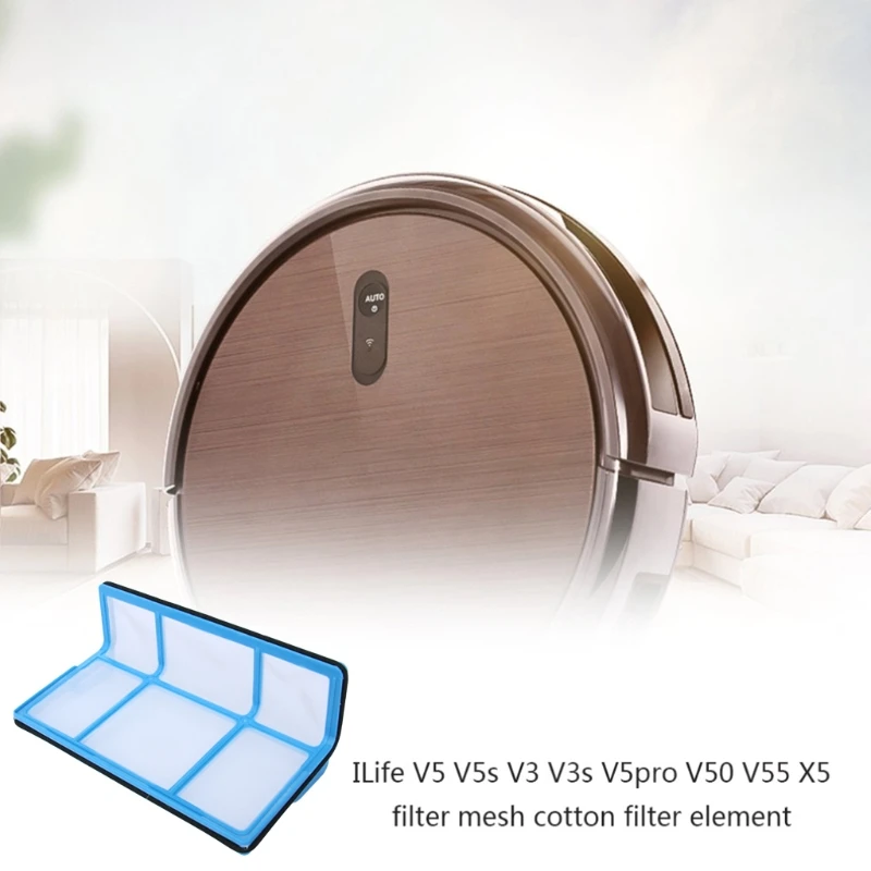 

Replacement Parts Accessories Compatible for ILIFE V3/V5/V5S Vacuum Robot Clearner Sweep Primary Dust Filter