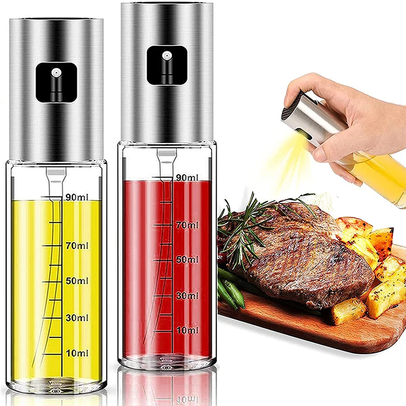 Кухонный распылитель оливкового масла из нержавеющей стали бутылка с насосом