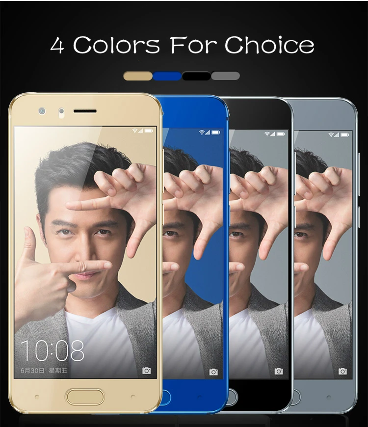

Black & White & Blue & Gray & Four Colors Anti-Explosion Full Protection Glass Film For Huawei Honor 9 Lite 2.5D Tempered Glass