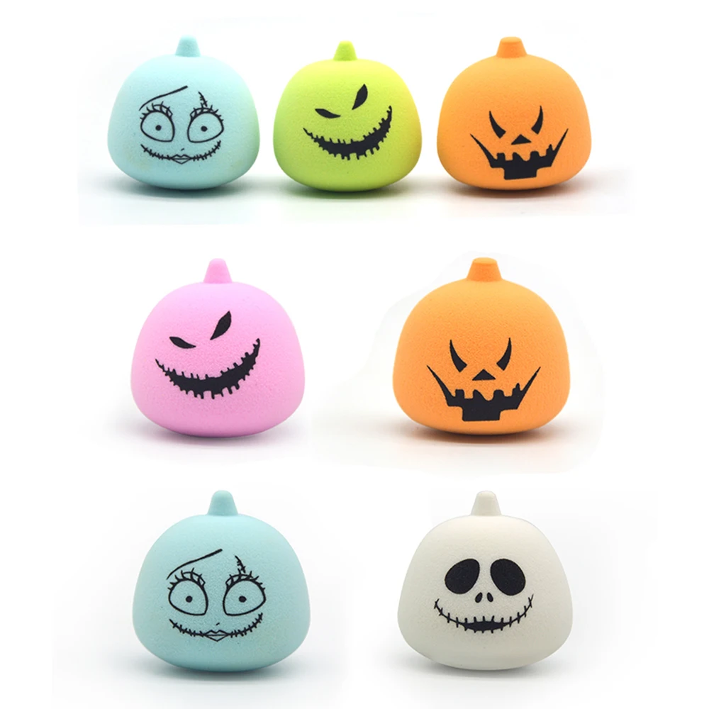 

RORASA Cosmetic Puff Foundation Makeup Sponge Cosmetics Halloween Gift Blending Powder Smooth Make Up Tools Pumpkin Shape