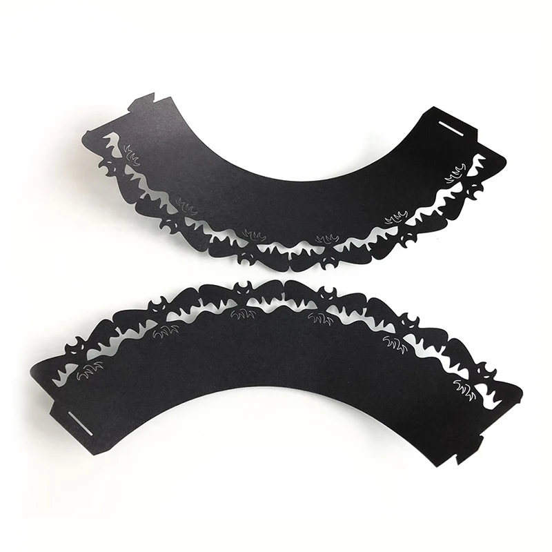 

Halloween Pumpkin Casting Lace Cutting Cake Paper Baking Cup Wedding Party