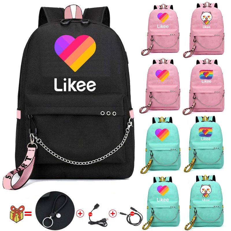 Рюкзак LIKEE 1 (Like Video) рюкзак Likee с usb-зарядкой школьные сумки русский на молнии для