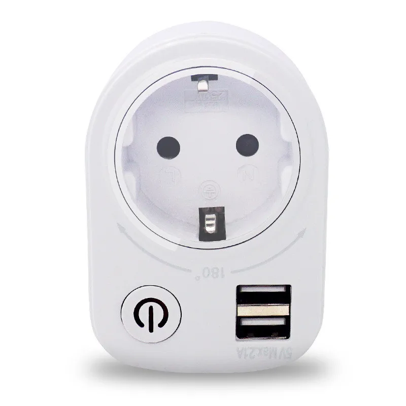 5 в 2 1 а Электрический адаптер зарядного устройства с двойным USB штепсельная вилка