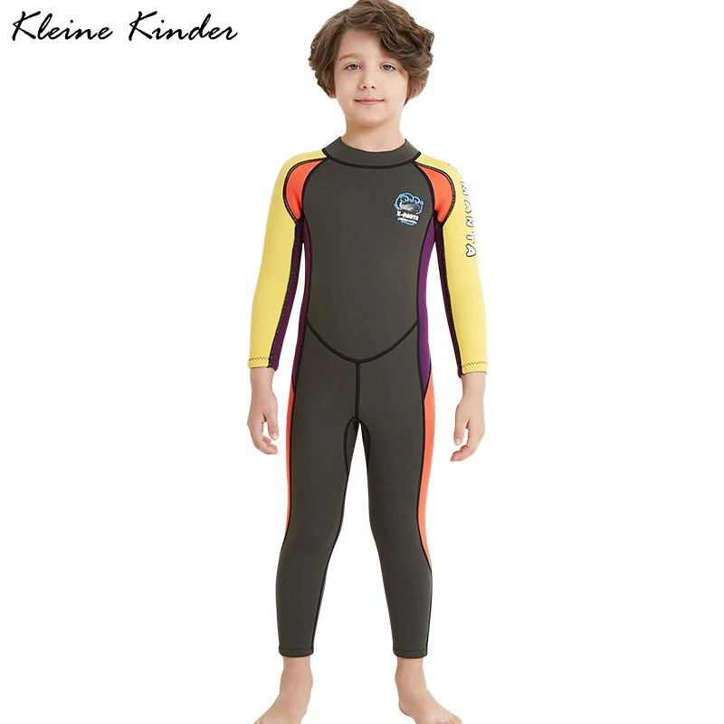 Детский водонепроницаемый неопреновый костюм для мальчиков 2 5 мм дайвинга детей