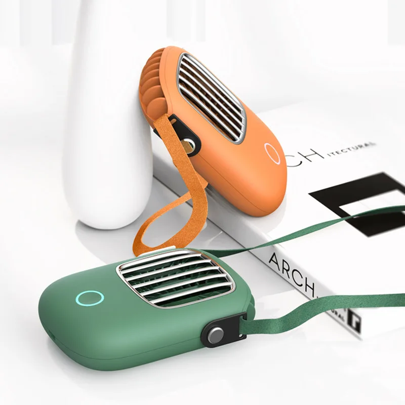 Подвесной шейный портативный вентилятор с зарядкой от Usb охлаждающий воздушный