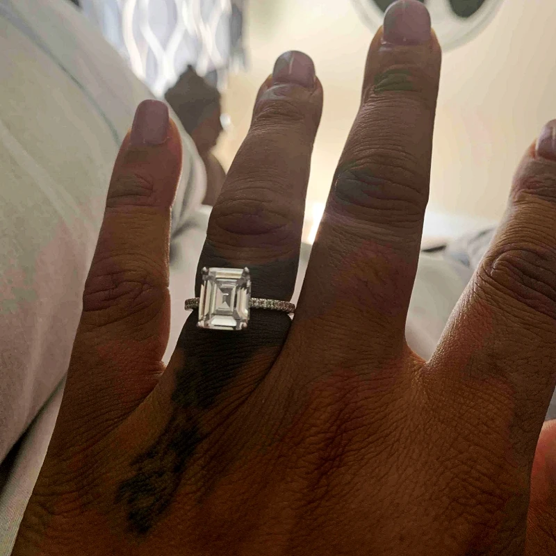 Роскошные обручальные кольца для мужчин с цирконом класса ааааа и белым золотом