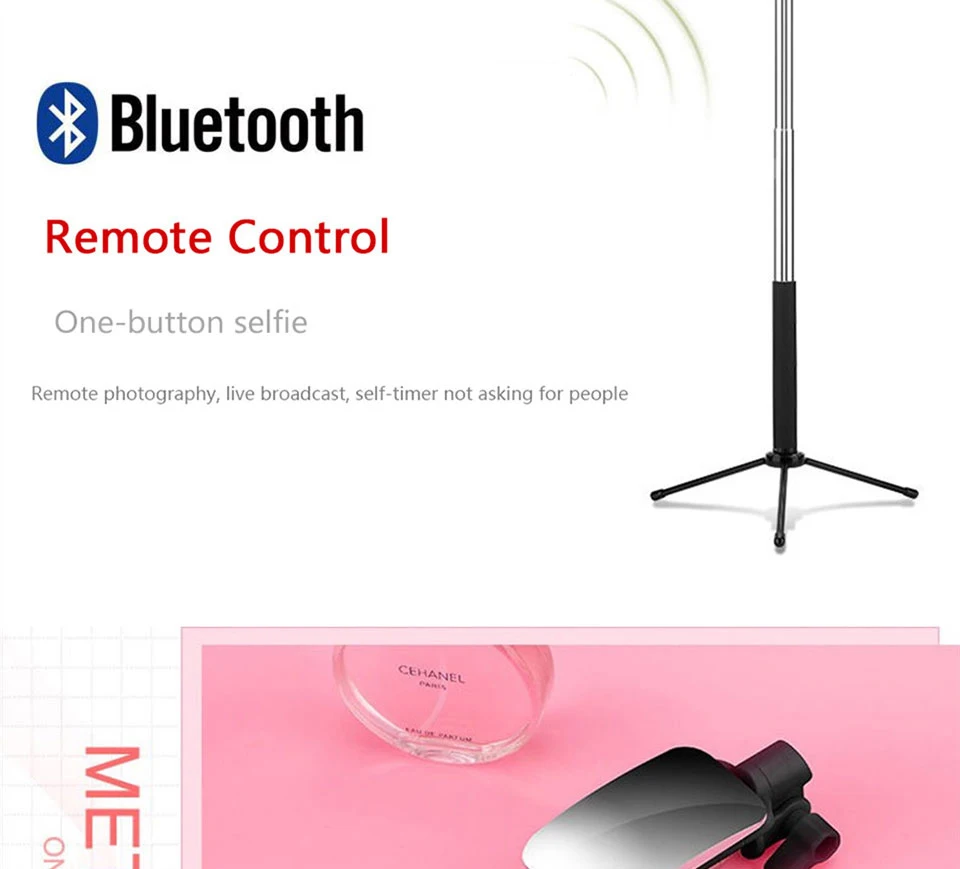 COOLJIER Новейшая Беспроводная дистанционная Bluetooth селфи-Палка с мини-штативом и зеркалом для iPhone samsung huawei Android