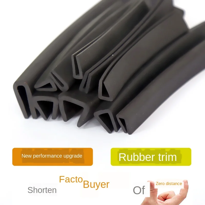 1 meter Rubber Trim U-Shaped Bumper Strip Slot Plate ka tiao Glass Molding Sealing | Обустройство дома
