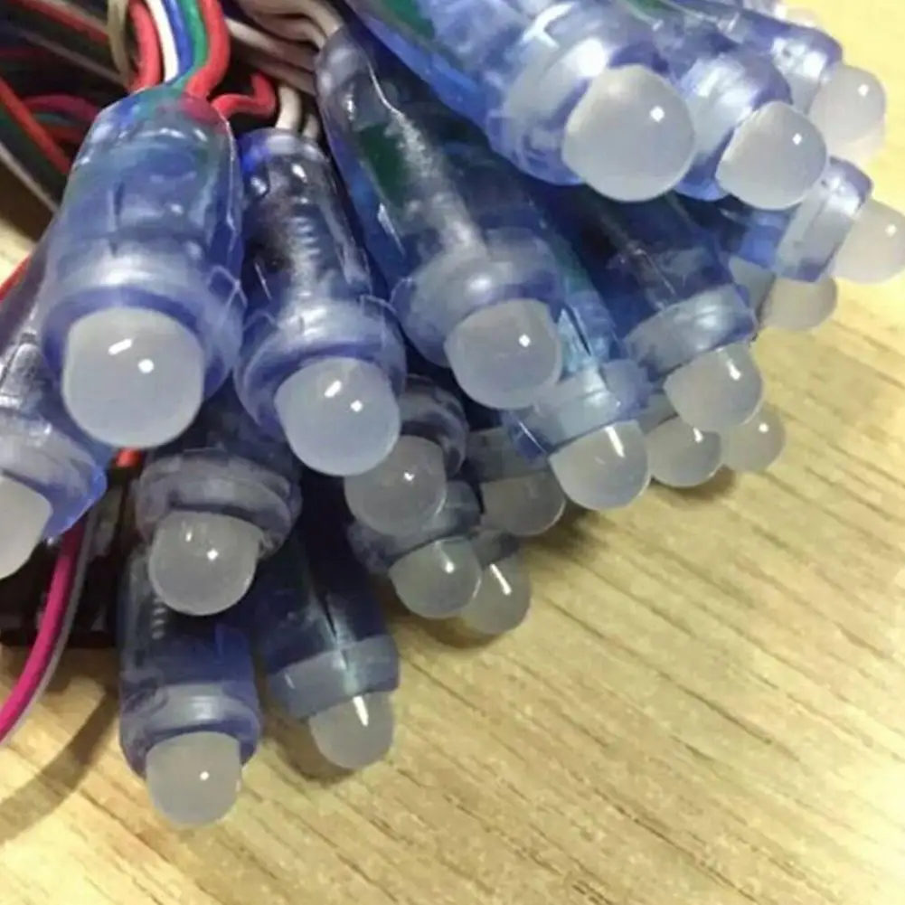 Новинка 50 шт./партия 12 мм WS2811 2811 RGB длиной в Пол, с бусинами водонепроницаемый DC12 наружная Свадебная Рождественская вечеринка лампа Рождественский Декор