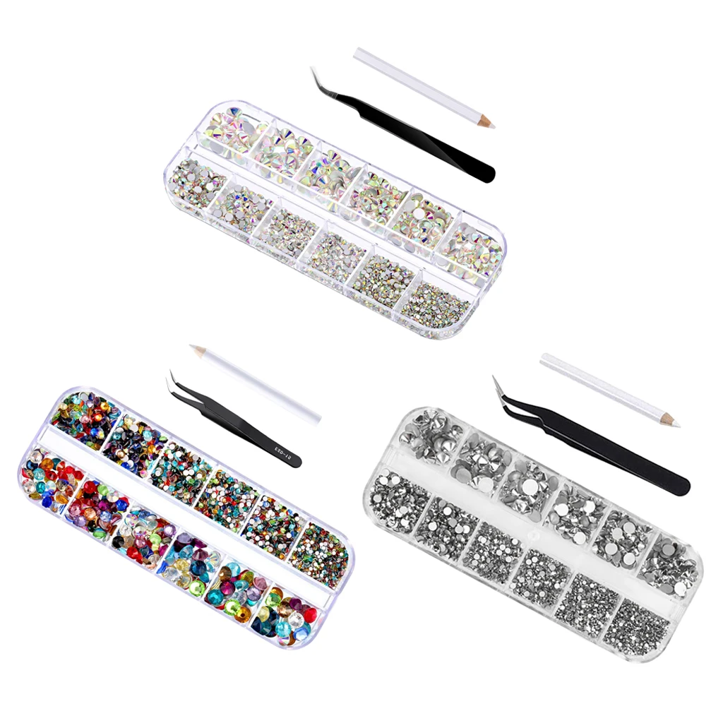 

3D ногтей Стразы хрустальные камни бусины-бриллианты "сделай сам" Craft МАКИЯЖ для изготовления ювелирных изделий, смешанные Цвет Нейл-арт Деко...