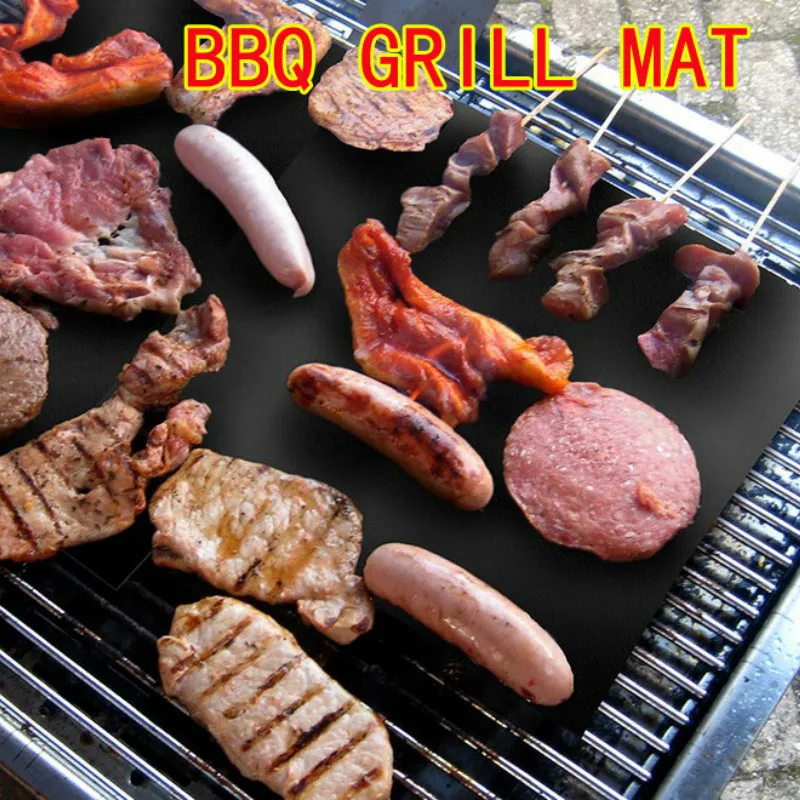 33*40 см Горячая продажа барбекю Гриль коврик лист горячая пластина Портативный