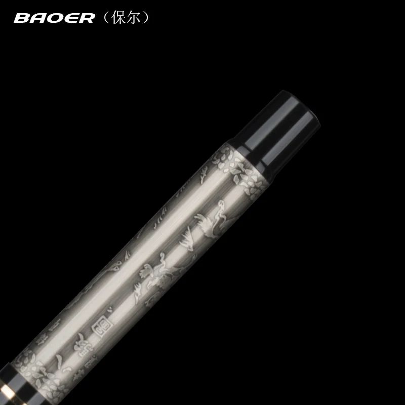 Высококачественная металлическая ручка авторучка baoer роскошная Ручка pluma fuente stylo