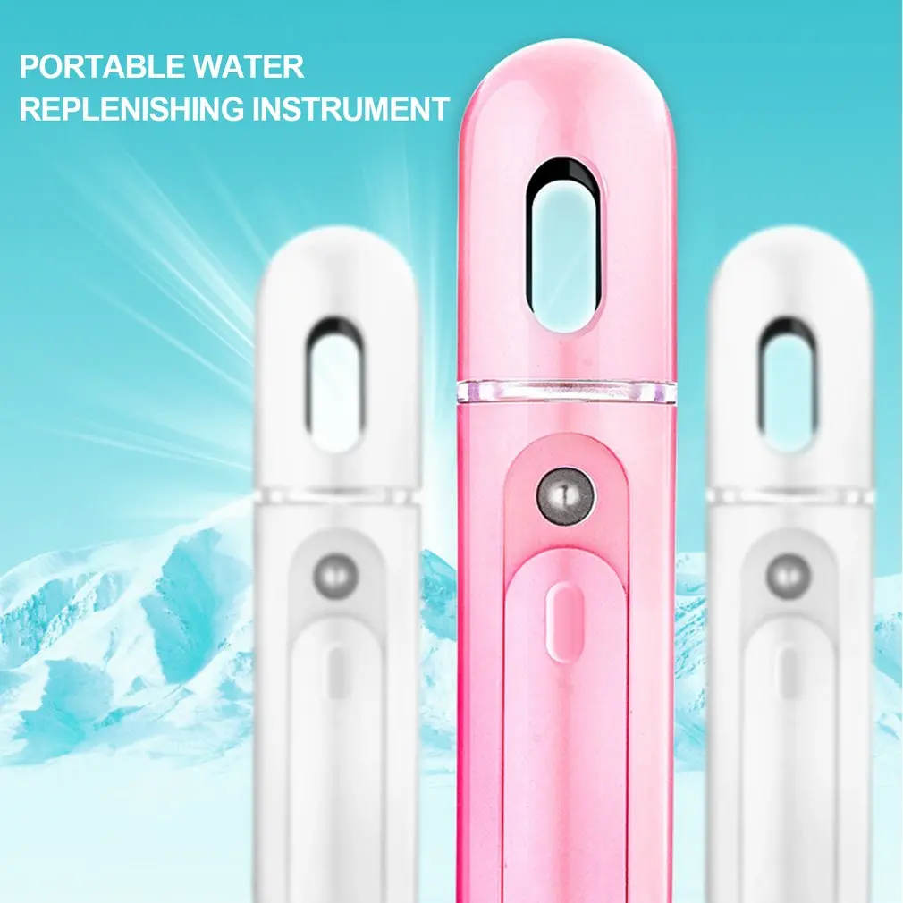 

Nano Mist Sprayer Facial Cooling Face Sprayer Handheld Portable Humidifier Women Beauty Moisturizing Skin Care Tool