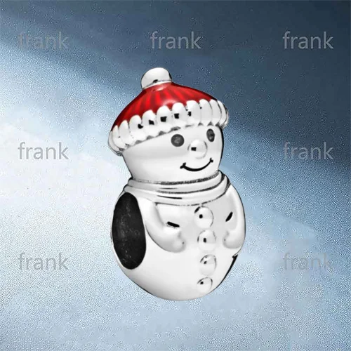 

798478C01 Snowman & Christmas Hat Charm