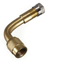 1pcs metal bicycle car motorcycle tire brass valve extension rod inflatable nozzle extension 90 degree extension tube