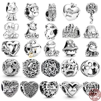 2022 new authentic 925 sterling silver pendant animal cute charm beads suitable for original pandora bracelet diy jewelry making