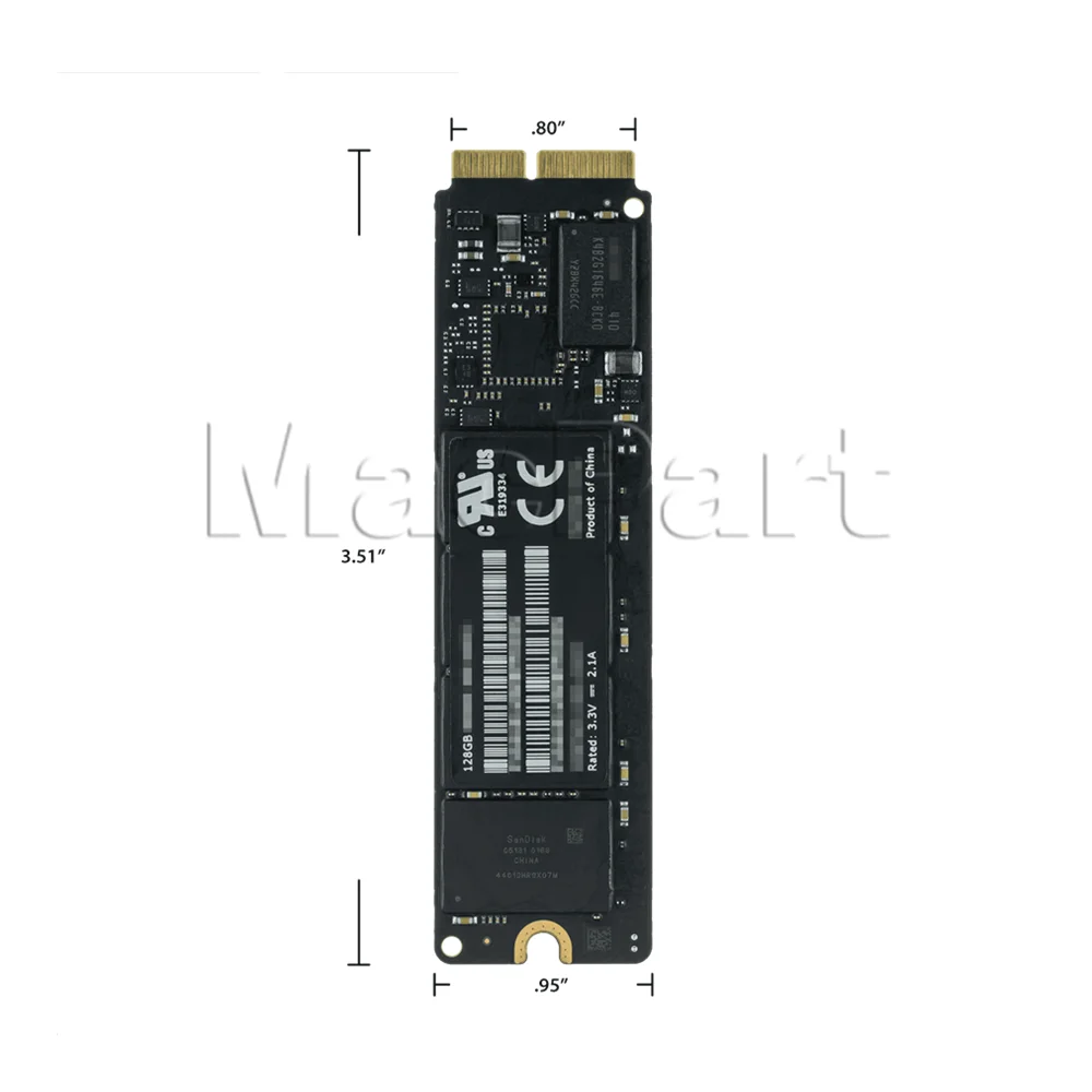Твердотельный накопитель для Macbook Pro Retina A1502 A1398 SSD-накопитель Air A1465 A1466 SSD 128 Гб 2013 2014