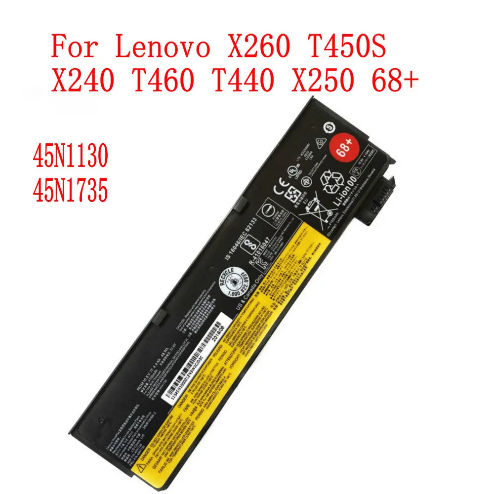 

100% абсолютно новый высококачественный аккумулятор 4100 мАч/48WH 45N1130 45N1735 для Lenovo X260 T450S X240 T460 T440 X250 68 + ноутбука