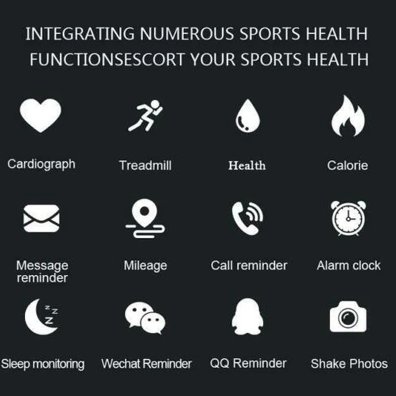 Фитнес-трекер M5/M6 с шагомером пульсометром и тонометром |