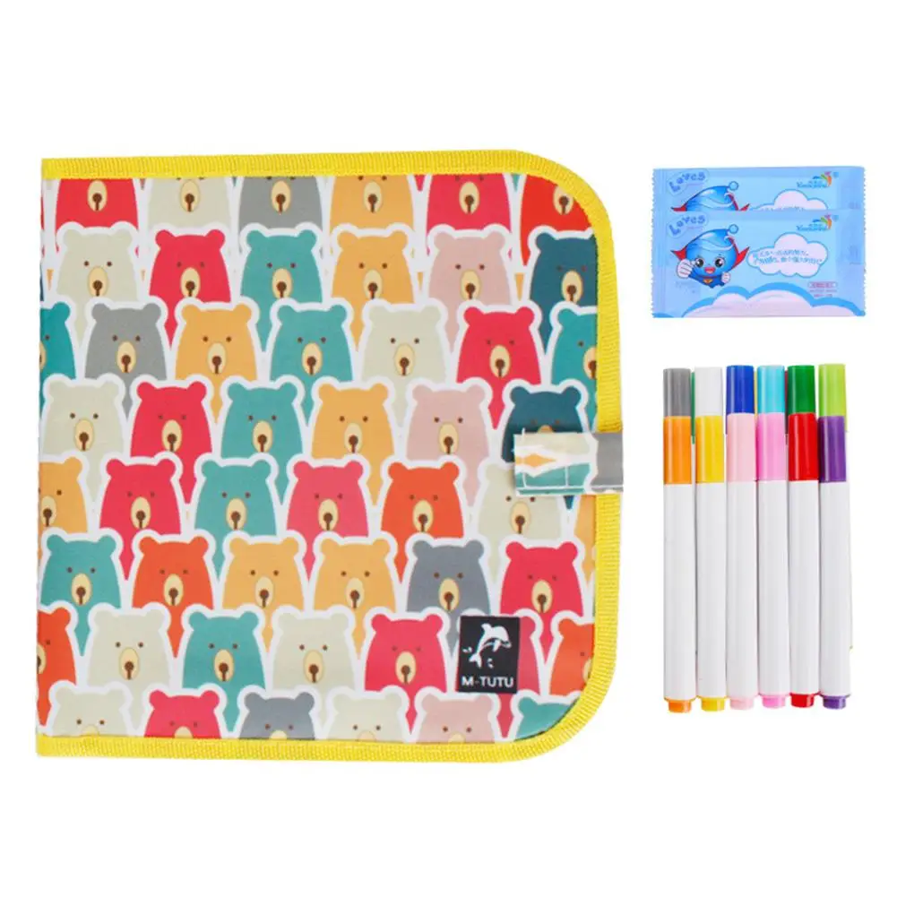 

Portable Board Brush Reusable Drawing Book Superb Craftsmanship DIY Coloring Painting Blackboard Smooth Appearance Toys