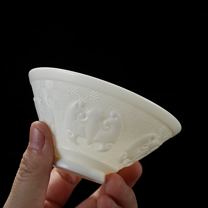 70 мл Нефритовая фарфоровая маленькая чайная чашка Master Health чаша женский чайный