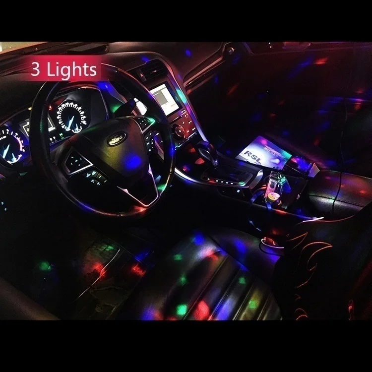 2019 NEW Multi Color USB LED Car Interior Lighting Kit Atmosphere Light Neon Colorful Lamps Interesting Portable Accessories | Автомобили