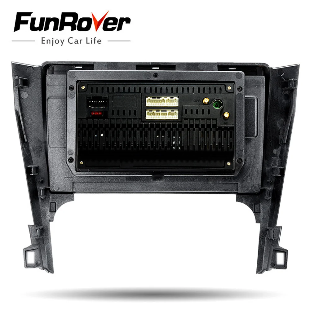 FUNROVER android 9 0 2.5D + IPS автомобильный dvd мультимедийный плеер для Toyota Camry 50 2012 2014 радио