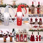 Чехол для винной бутылки на Рождество для дома, Рождественское украшение, рождественский подарок, Рождество 2021, с новым годом 2022