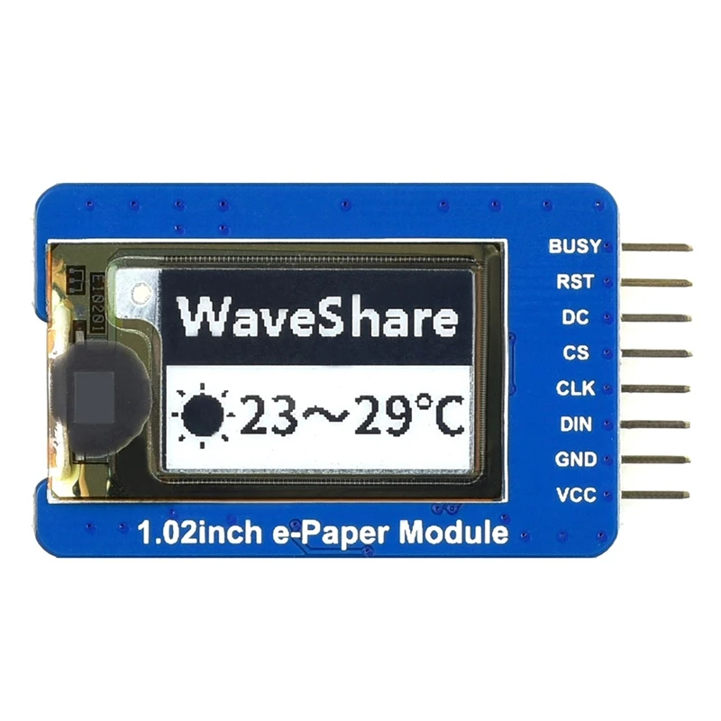 

Waveshare 1.02 Inch Ink Screen Electronic Paper Flexible Ink Screen Module Partially Refreshed for Raspberry Pi