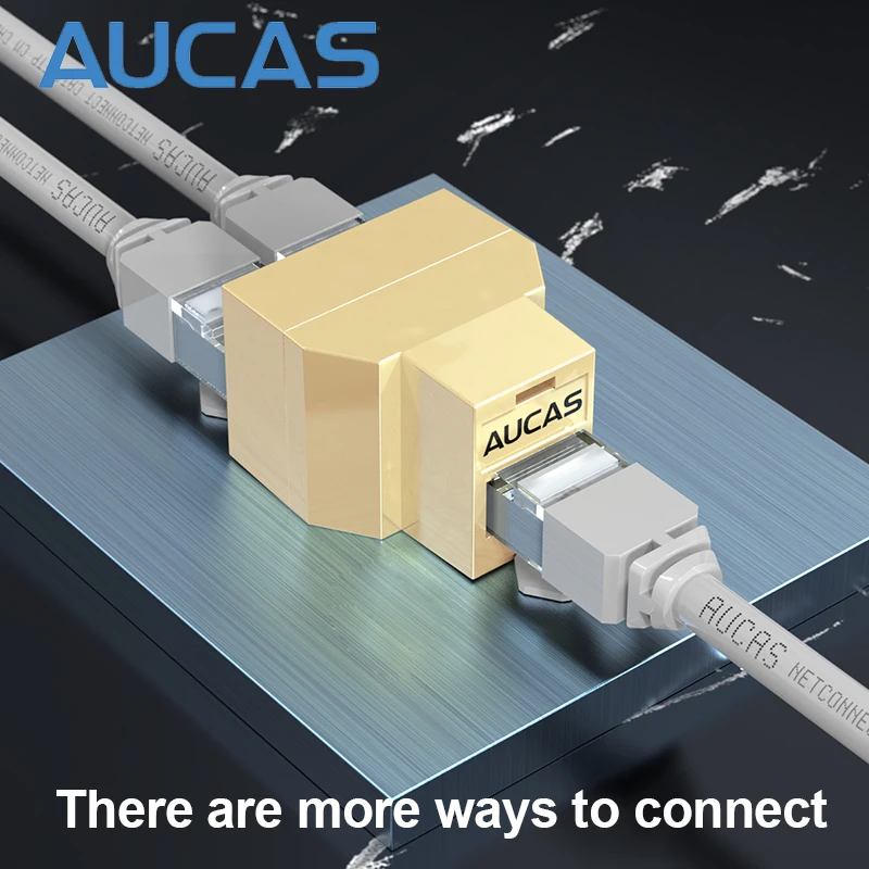 AUCAS RJ45 Adapter CABLE SPLITER (3 PORTS) MODULAR Ethernet Splitter Accoppiatore Modular Gold-Plated Pin Computer Free Shipping |