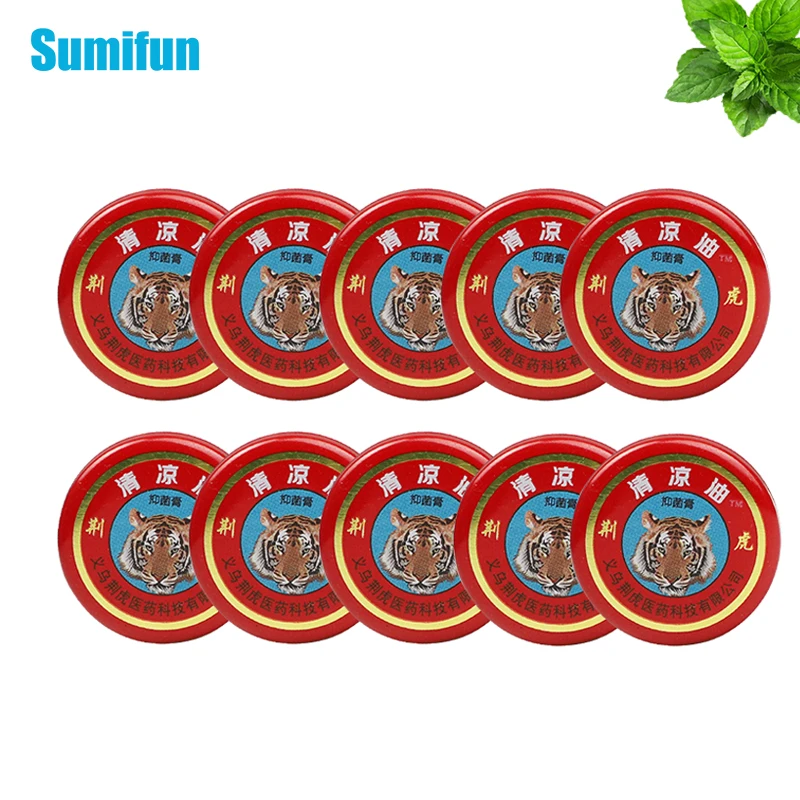 

5/10pcs Red Cooling Oil Tiger Balm Mint Muscle Mosquito Bites Cream Anti-Itching Headache Red Tiger Pain Relief Ointment P0139