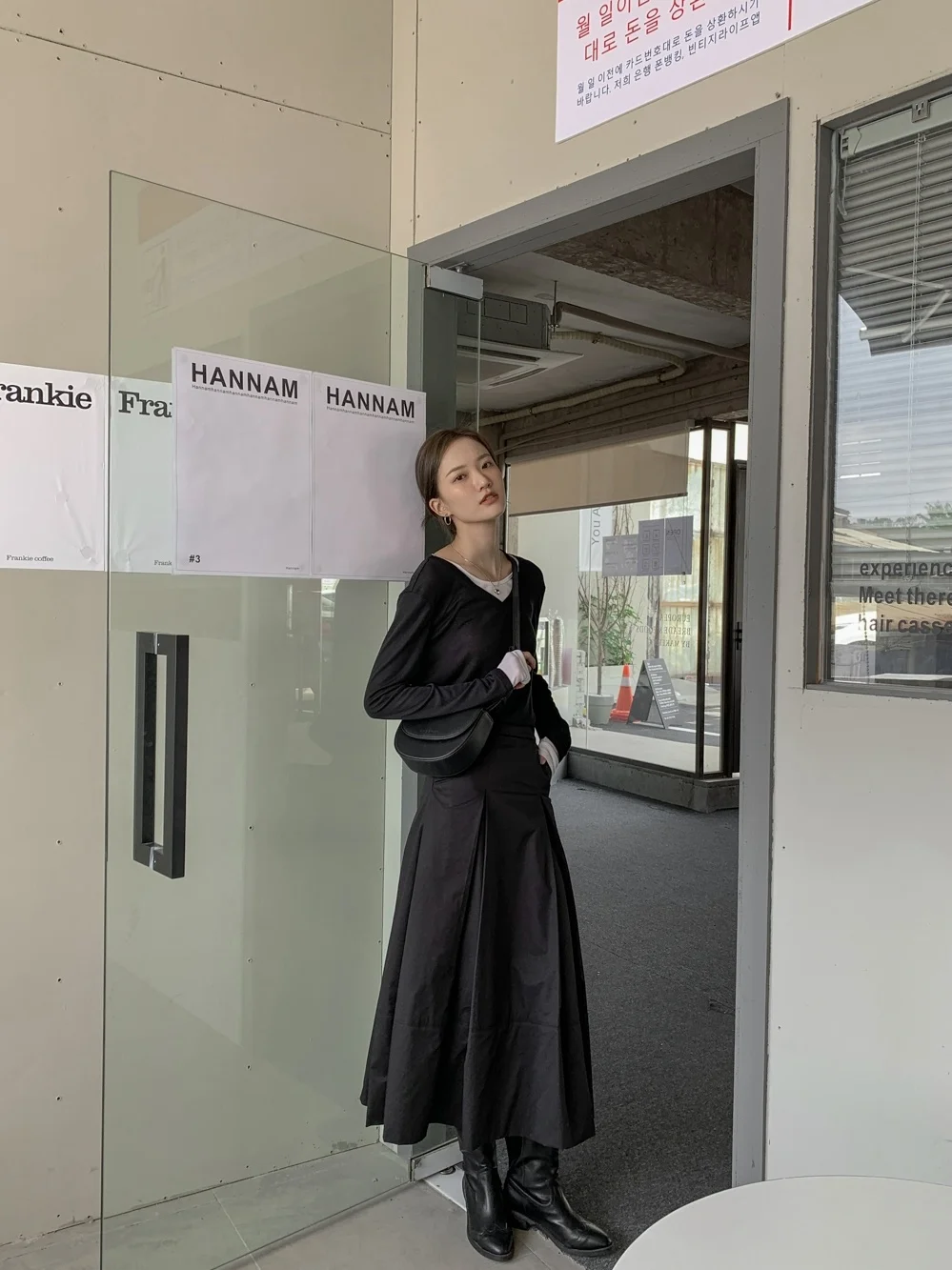 

Пуловер контрастных цветов, женский осенний свитер, новый стиль, v-образный вырез, длинный рукав