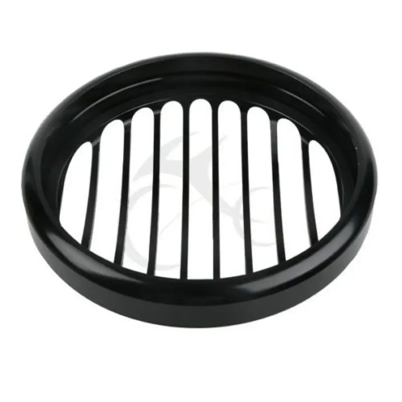 Мотоцикл 5 3/4 &quotчерный хром CNC фары головной свет Гриль Крышка для Harley Sportster XL 883 1200