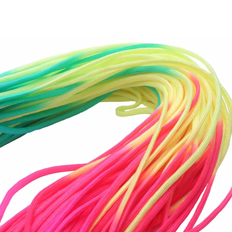 8-100 метров 550 Паракорд парашютный шнур веревка для палатки Guyline Mil Spec Rainbow 7 Strand Paracord для пешего туризма кемпинга шнур