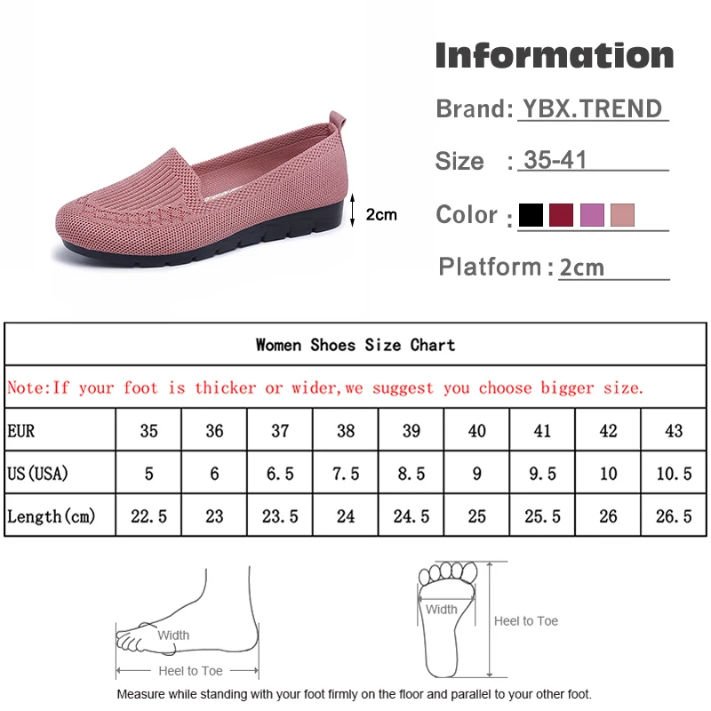 

Women Loafers Shoes Knitted Flats Shoe Woman Comfort Female Breathable Mesh Slip On Footwear Casual Ladies Sneakers Spring 2021