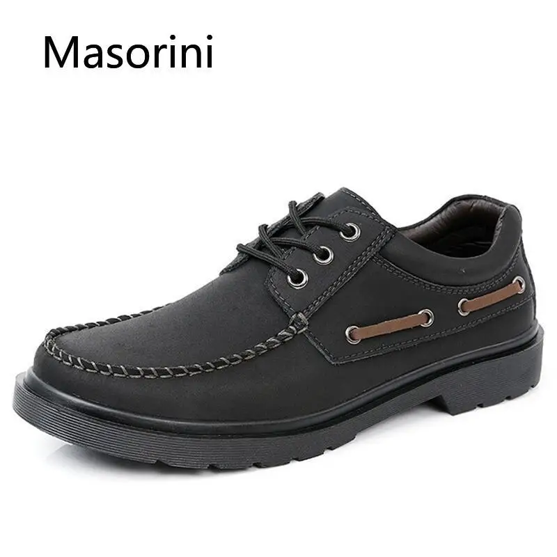 Мужские мокасины из натуральной кожи удобные лоферы Нескользящие повседневная