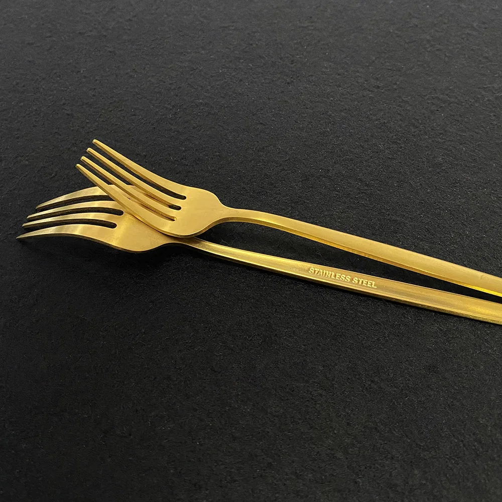 30 шт. цвета: черный золотистый столовые приборы из нержавеющей стали Set/ножи вилки