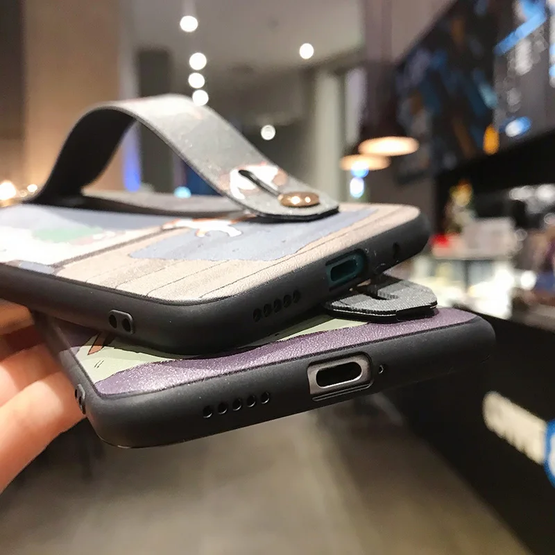 P10 P20 Nova5i P30 Pro Чехол 3D Comic Cat TPU чехол на запястье для Huawei Lite P Smart Z Mate 30 20 10