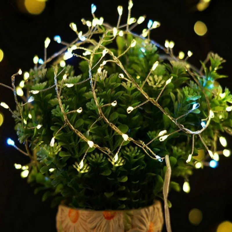 Светодиодный гирлянда 2 м 200 светодиодов Рождественская с питанием от