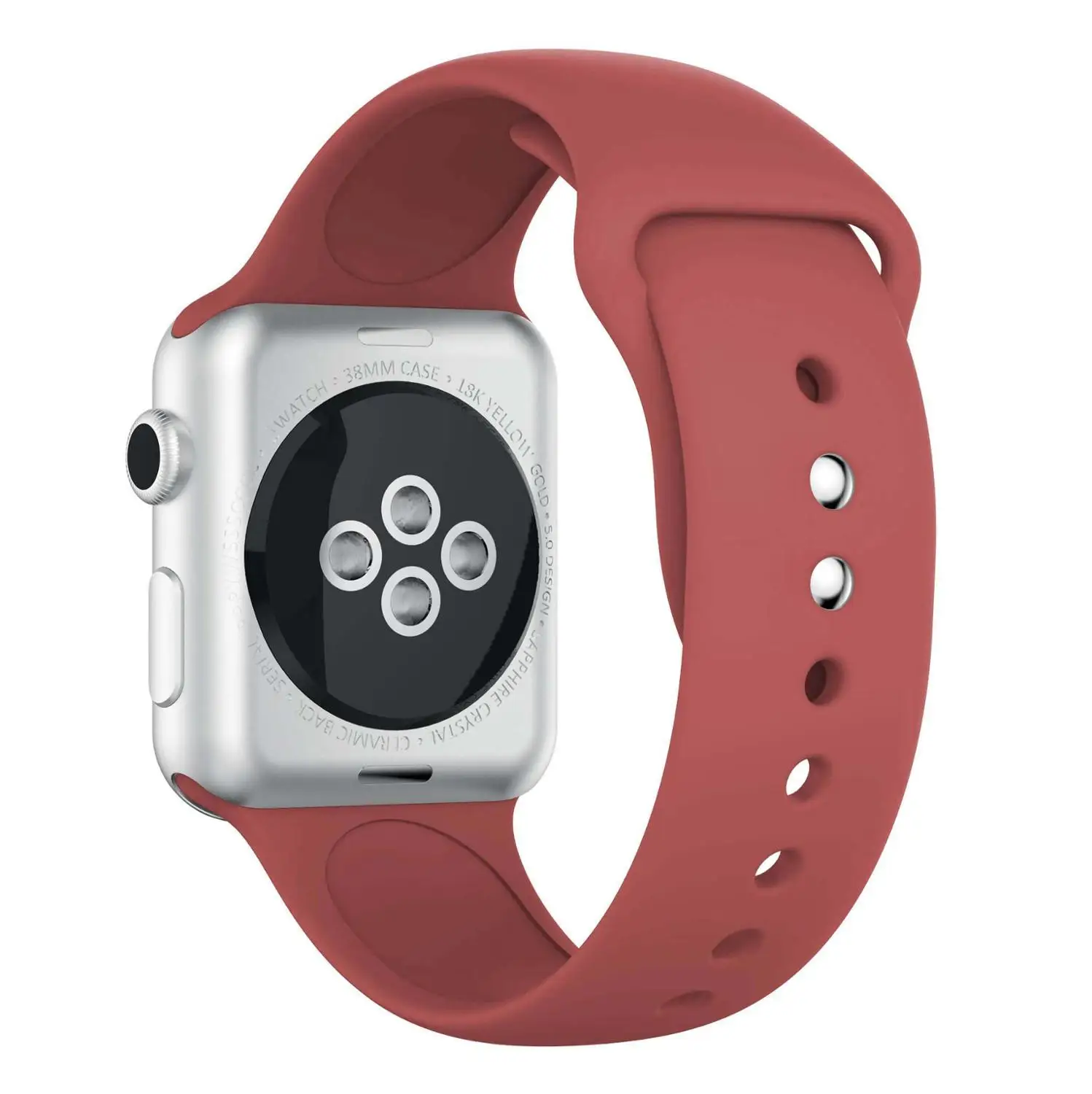 rose red Мягкая силиконовая лента для Apple watch 5 4 3 2 1 ремешок 42 мм 38 мм сменный ремешок для браслета ремешок для часов 44 мм для iwatch 4 3 2 1 40 мм ремешок - Цвет ремешка: rose red