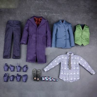 daftoys 16 clown purple coat suit pants suit set clothing accessories fit 12 male action figure body