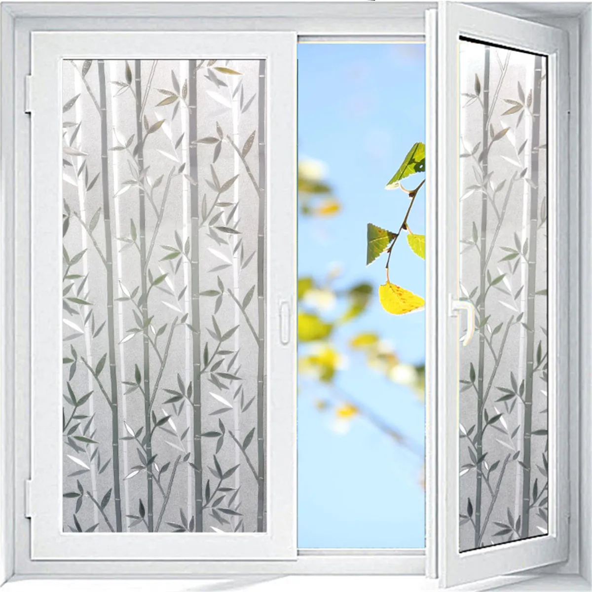 

60x200cm Waterproof Frosted Bathroom Window Glass Film Stickers PVC Self-adhesive Film Stickers Home Decor