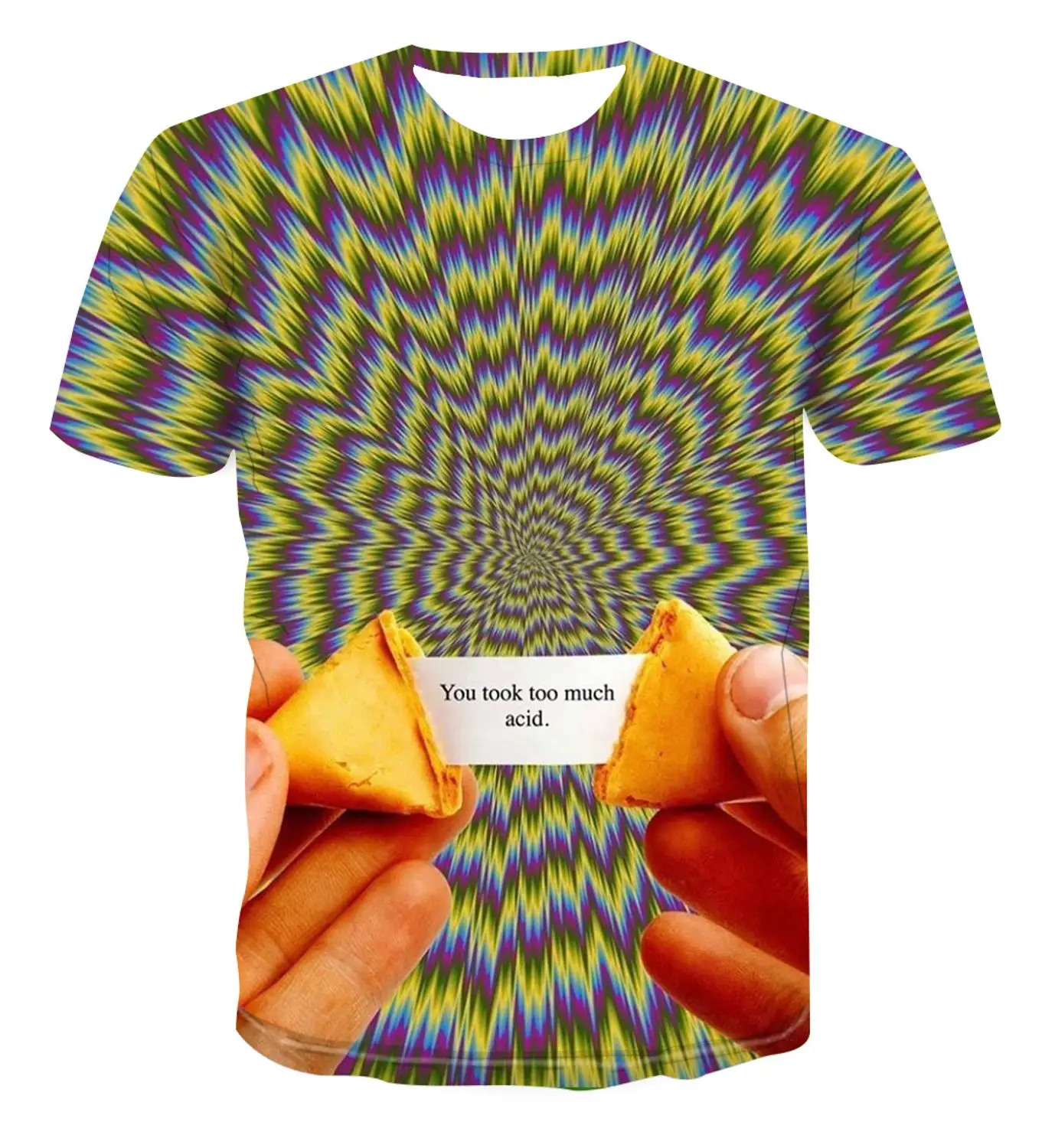 

2020 popular new 3D T-shirt leisure men and women fashion hip hop t-shirt men and women personality fashion dizzy color s-6xl