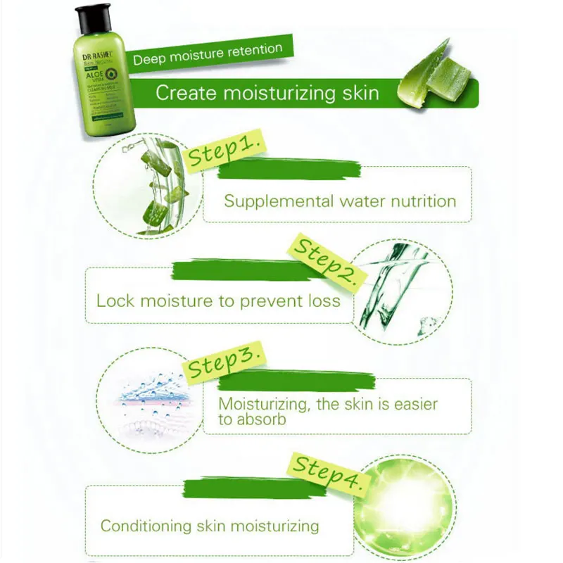 Средство для отбеливания кожи после солнца DR.RASHEL 160 мл алоэ вера очищение молока
