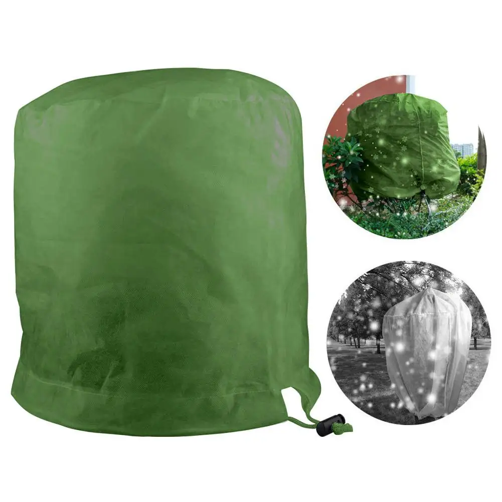 Encrypted Non-woven Cover Warm Value Cream Fabric Blanket Plant Shrub Coat Tree Protection Bag Used For Seasonal Winter Garden | Дом и сад